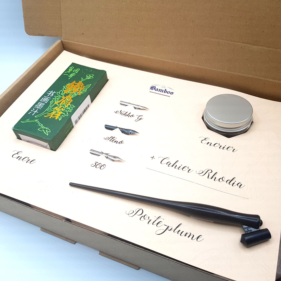 Kit complet de la calligraphie moderne avec cahier – Le Bamboo